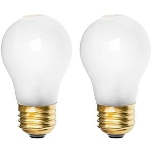 Belleone 8009 Light Bulbs for Refrigerator Oven - 120V 40W Replacement Incandescent Bulbs Fit for Whirlpool GE Kenmore Frigidaire Amana KitchenAid Freezer, Yellow Warm Light Color, 2 PCS