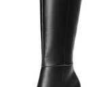 DREAM PAIRS Knee High Boots for Women, Sexy Pointed Toe Stiletto High Heel Boots, Fashion & Classic Dress Shoes (11, Black-pu)