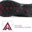 HUMTTO Men's All-Terrain Waterproof Hiking Boots Lightweight Breathable Outdoor Ankle Boots Trekking Hiking Shoes (Black, L)