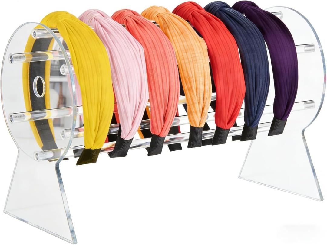 Headband Holder,Hairband Display Stand, Clear Jewelry Organizer for Girl Women Gifts, The Perfect Headband Display Organizer