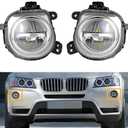 MUNIK 63177317251 63177317252 Front Left+Right LED Fog Light Lamp 2011-2019 For BMW F25 F26 F15 F85 F16 F86 X3 X4 X5 X5M X6 X6M Replat # 63177317251 63177317252