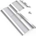 Hiorucet Flame Broiler Kit for Pit Boss Pro Series 1100 Pellet Grills, PB1100PS1 Replacement Parts with Flame Broiler Slide Cover and Bottom for Pitboss Smoker Accessories, Right-Side Adjusting Bar.