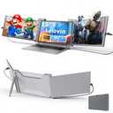 Lalovin Laptop Screen Extender, 1080P IPS FHD Extended Monitor for Laptop, Ultra-Thin Portable Dual Travel Monitor for Laptop with USB-C/HDMI/USB-A,Mac/Windows/Chrome/Android (Grey, 15 Inches)