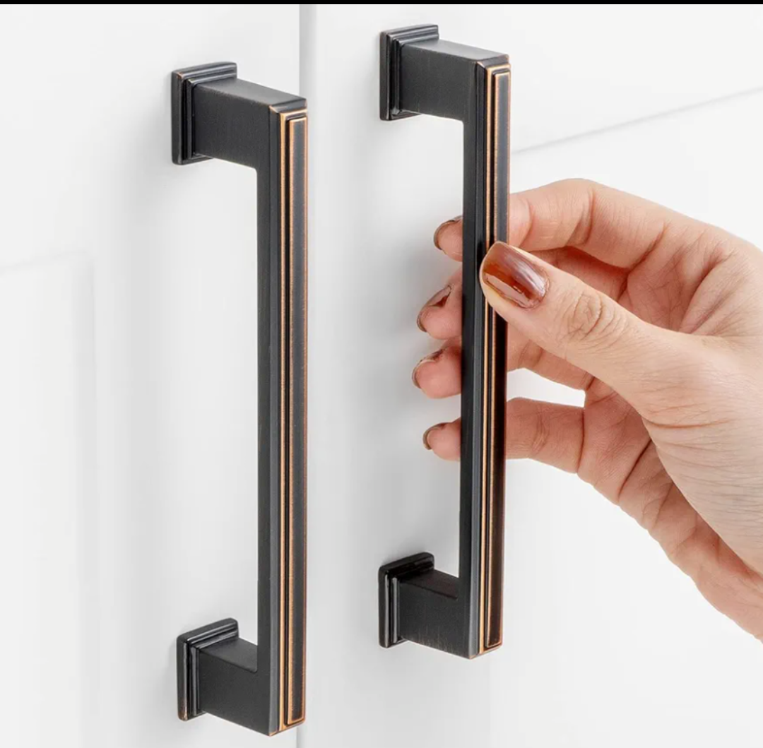 ASKANO Set of 30PC 5.5 Inch Hole Centers, Oil Rubbed Bronze Cabinet Pulls Brushed Bronze Cabinet Handles Bronze Kitchen Hardware for Cabinets ZP2206 Drawer Bedroom Dresser Bathroom Vanity Cupboard Closet (18PC Long Nails 1.5") (26PC Short Nails 1")