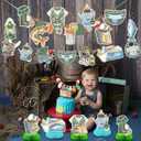 Fishing Baby Shower Party Decorations Gone Fishing Birthday Party Decor Supplies Includes Happy Birthday Banner A Little Fisherman Is on the Way Honeycomb Centerpiece