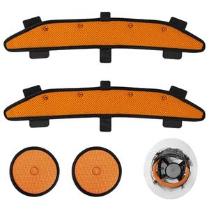 Hard Hat Sweatband and Top Pad for Safety Helmet, Washable Hard Hat Cooling Liner Accessories Set, Suspension Sweat Band Replacement, Reusable Inserts Headband, Orange