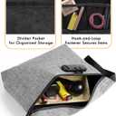 Smell Proof Bag, Odor Proof Bag with Combination Lock, Durable Smell Proof Container with Carbon Lining, Secure Odorless Travel Pouch for Home & On-the-Go (Grey)