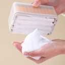 gofidin 2Pcs Multifunctional Soap Box, Soap Dish with Drain,Hands-Free Foaming Soap Box and Home Storage Soap Box