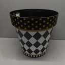 Briarwood Lane Everyday Planter 14" x 15" x 15" Checkerboard Large Planter