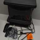 18 Inch Panoramic Window with 1500W/1650W Electric Wood Fireplace Flame Effect, 4-in-1 Independent Indoor Space Heater. Full arc 3D Panoramic Flame Effect with 3S Fast Heating