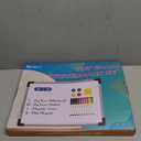 Small Weekly Calendar Dry Erase Whiteboard for Wall, 16" x 12" Magnetic Dry Erase Board, Hanging Double-Sided White Board, Portable Board for List, Kitchen, Planning, Memo, Home, Office (Red)