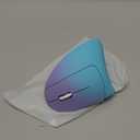 Vassink Ergonomic Wireless Rechargeable Mouse, USB A+Type C(2in 1) Connection, 800/1200/1600 DPI, 6 Buttons, 2.4GHz Carpal Tunnel Vertical Mice, for Laptop, Desktop,MacBook Purple Gradient Green