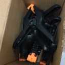 12 Pack Plastic Spring Clamps, 3.5inch Small Heavy Duty Clips for Crafts, Backdrop Stand, Woodworking, Photography Studios (Black)