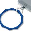 6 x Silicone Phone Wrist Strap Hand Wrist Phone Strap Detachable Cellphone Wristlet Silicone Wristband Lanyard (Blue)