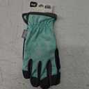 MUD Everyday Women's Synthetic Leather Palm with Silicone Dotted Grip Garden Gloves (Medium/Large, Blue)