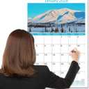 SUNEE 2026 Wall Calendar Large 22.75"x15.5", 21 Month from October 2025 to June 2027, Vertical Extra Large Monthly Calendar 2026-2027 for Wall, National Parks