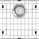 27.5 x 13.5 Sink Grid, Stainless Steel Sink Protectors for Kitchen Sink, Sink Bottom Grid, Rear Drain with Corner Radius, Sink Grids for Kitchen Sink, Sink Grid for Bottom of Sink