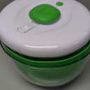 Farberware Easy to use pro Pump Spinner with Bowl, Colander and Built in draining System for Fresh, Crisp, Clean Salad and Produce, 6.6 quart, Green