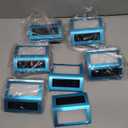 Treela 24 Packs Outdoor Fence Lights Solar Powered Deck Lights Waterproof Backyard Lighting Stainless Steel Lamp Stairs Fence Light Security Wall Lamps For Step Walkway Patio Garden Pathway (White)