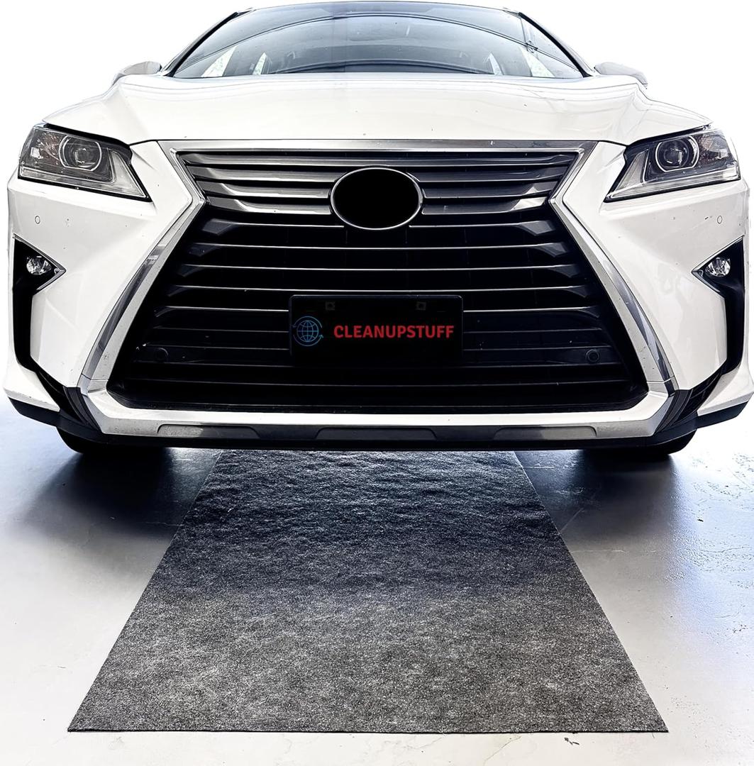 Garage Mat - Absorbent Oil Mat - Premium Automotive Floor Mats for Under Cars - Better Than Oil Drain Pan - Absorbent, Reusable, Oil Spill Protection (36 x 96 in.) (USA Made)