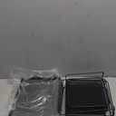 File Organizer for Desk, 5-Section Vertical File Sorter, Paper Holder Organizer Standing Metal File Folder for Office Home Classroom, Black