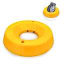 HOXWELL Durable Wheel Dock for Trailer Tongue Jack, Heavy Duty Wheel Dock for Cargo Camper RV Boat Roller Stopper, Caster Chock Easy to Store and Transport (1 Pack)