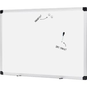 Amazon Basics Magnetic Dry Erase Whiteboard, 36 x 48-inch, Aluminum Frame, Silver/White, Easy to Install