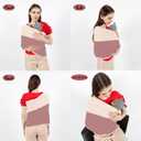 Baby Wrap Carrier, Reversible Bonding Comforter, Soft & Stretchy Baby and Infant Sling, Perfect Baby Carrier Wrap Sling for Newborn and Infant up to 35 lbs.