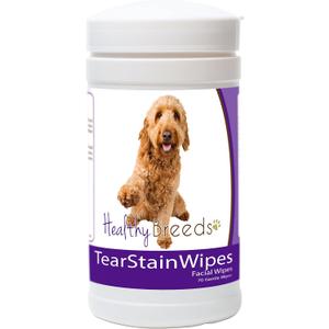 Healthy Breeds Goldendoodle Tear Stain Wipes 70 Count