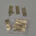 Flag Three Leaf Brass Plated Hinges Bi-Fold & Shutter - Pack of 8 - Non-Mortise Cabinet Hinges - Furniture Hardware - NH8-SB