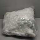 Amlie Home Faux Fur Throw Blanket for Couch, Cozy Fuzzy Fluffy Fur Luxurious Soft Striped Plush Gift Blankets for Family Sofa Chair Bedroom, 55"x70", Ivory