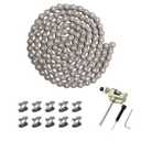 KAMIER #25 Roller Chain 132 Link with Drive Chain Breaker for Razor MX500 MX650 SX500 Mcgrath Dirt Rocket Bike Off Road Motocross Pit Bike Kids Electric Scooter Moped Mini Pocket Bike Heavy Duty Parts