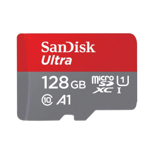 SanDisk ULTRA microSDXC memory card 128GB UHS-I, Read: up to 80MB/s + adapter SD