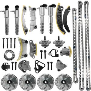 9-0753SVVT, Engine Timing Chain Kit with VVT Sprocket Compatible with Buick Cadillac Chevrolet GMC Pontiac Saab Saturn Suzuki Acadia Traverse Enclave Caprice Equinox 2.8, 3.0L, 3.2L, 3.6L HFV6