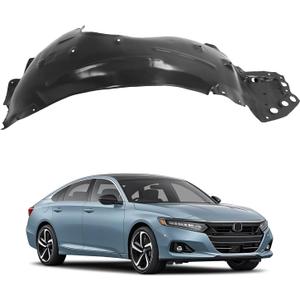 ECOTRIC Front Right Fender Liner Compatible with 2018-2022 Honda Accord Sedan Replace for 74100TVAA00 HO1249180 Inner Wheel Liner Splash Passenger Side