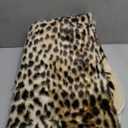 Leopard Rug Cheetah Rug Animals Printed Hide Mats Faux Fur Cowhide Skin Carpet for Home Office, Livingroom, Bedroom, 5.3ft x 6.6ft