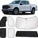 ZATOTOO Car Window Shades for 2021-2024 Ford F-150 Sun Shade for Side Window Front and Rear Windshield, Full Privacy Protection UV Ray Sun Blocker Heat Insulation for Camping Napping Long Time Parking