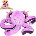 Dog Toys for Large Breed, Octopus Squeaky Funny Cute Interactive Medium & Small Dog Toys, Stuffed Plush Animals Puppy Toys, Dog Birthday for Dog Presents - Octopus (1 PCS, Purple)