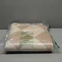 Beeiva Checkered Print Long Hallway Runner Rug Non Slip, Beige Ultra Thin 2.5x10 Washable Runner Rug, Moroccan Trellis Home Decor Faux Wool Neutral Carpet for Bathroom Kitchen Hallways, 10ft