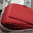 Waterproof Sectional Reclining Couch Covers L Shaped Recliner Sectional Sofa Cover 7 Piece Non Slip Washable Corner Recliner Slipcover Set for Pet Dog (5 Seater Cover, Red)