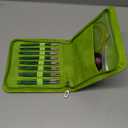 Hobekoee Interchangeable Circular Knitting Needles Set,8 Pairs Birch Wood Interchangeable Knitting Needles Set 3.5mm-6.5mm with Cables, Accessories and Case (Green)