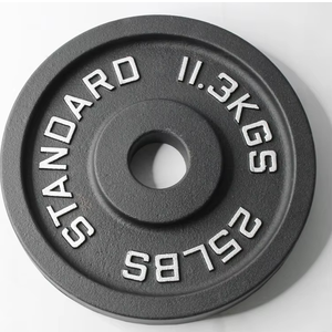 Standard Weight Barbell with 25lb Weight 11.3 Kgs Plates Set - Gym Fitness Essentials