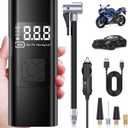 Tire Inflator Portable Air Compressor- New Upgrade 21000mAh Portable Air Pump-150PSI Cordless Smart Tire Pump -Accurate Pressure LCD Display, 3X Fast Inflation for Cars,Bikes,Motorcycle,Tires,Balls