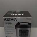 Aroma Housewares 20 Cup Cooked (10 cup uncooked) Digital Rice Cooker, Slow Cooker, Food Steamer, SS Exterior (ARC-150SB),Black