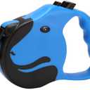 Retractable Dog Leashe, 16 Feet Blue Automatic Dog Walking Rope with Switch and Non-Slip Handle for Walk a Dog (Blue)
