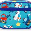 Choco Mocha Toddler Fanny Pack 2-4 Years Old Kids Fanny Pack Little Boys Fannys Packs Boys Belt Bag for Gift, Car Blue