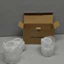 Eldnacele Christmas Flickering Flameless Candles with 6 Hour Timer, Silver Snowflake Decal Battery Operated Real Wax LED Pillar Candles Home Tabletop Holiday Decor(3Pcs,34/5/6 Inches)