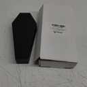 Decorative Black Coffin Shaped Flower Vase, 9 x 4 inches