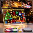 LED Drawing Board, 2026 New LED Note Board with 8 Colors & 4 Lighting Modes,12 Inch Acrylic Writing Board with 14 Marker Pens, Perfect Light Gift for Birthdays, Christmas, Halloween
