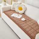 Couch Cover for Dogs Washable, Waterproof Couch Covers for 3 Cushion Couch Sofa Pet Friendly, Soft and Anti Slip (Coffee, 27.6" x 59"/70 x 150cm)